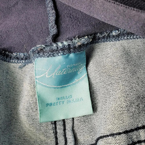 Old Navy Dark Wash Maternity Jeans Size 6 EUC - Picture 9 of 13